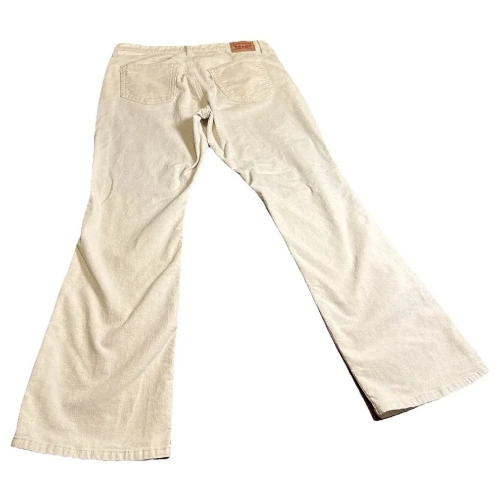 Levi's 725 High Rise Bootcut Corduroy Pants W33‎ L32 Cream Ivory